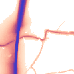 Daytime road noise heatmap for CB11 4JY