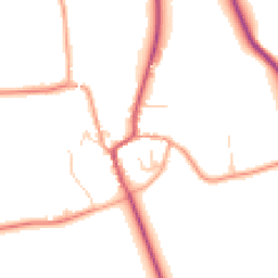 Daytime road noise heatmap for CB11 4TB