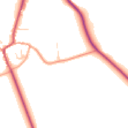 Daytime road noise heatmap for CB11 4TP
