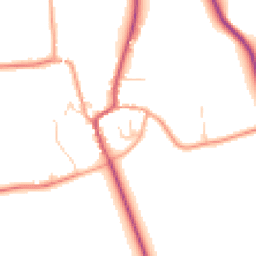 Daytime road noise heatmap for CB11 4TS