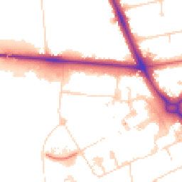 Daytime road noise heatmap for CB2 0AD