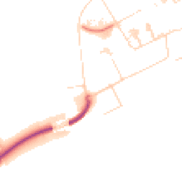 Daytime road noise heatmap for CB2 0AJ