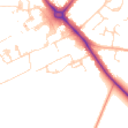 Daytime road noise heatmap for CB2 0AL