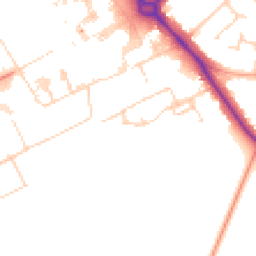 Daytime road noise heatmap for CB2 0AN
