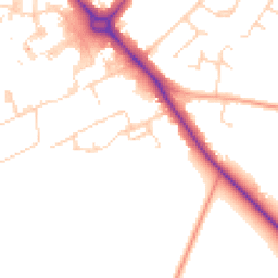 Daytime road noise heatmap for CB2 0AP