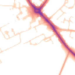 Daytime road noise heatmap for CB2 0AQ