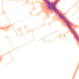 Daytime road noise heatmap for CB2 0AR