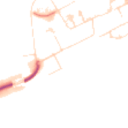 Daytime road noise heatmap for CB2 0AX