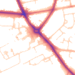 Daytime road noise heatmap for CB2 0QJ