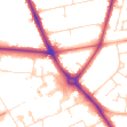 Daytime road noise heatmap for CB2 0QS