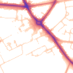 Daytime road noise heatmap for CB2 0QU