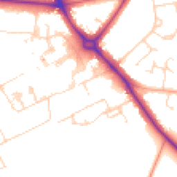 Daytime road noise heatmap for CB2 0QY
