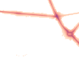 Night-time road noise heatmap for CB2 0SA