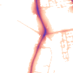Daytime road noise heatmap for CB2 7EE