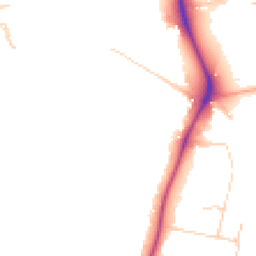 Daytime road noise heatmap for CB2 7EG