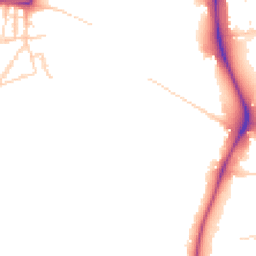 Daytime road noise heatmap for CB2 7EJ