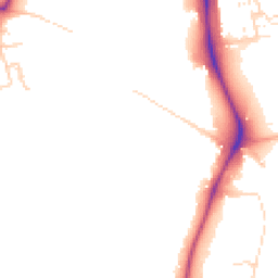 Daytime road noise heatmap for CB2 7EL