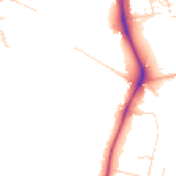 Daytime road noise heatmap for CB2 7EQ