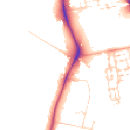 Daytime road noise heatmap for CB2 7TT