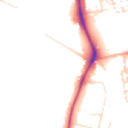 Daytime road noise heatmap for CB2 7TY
