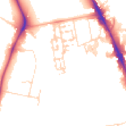 Daytime road noise heatmap for CB2 8BD