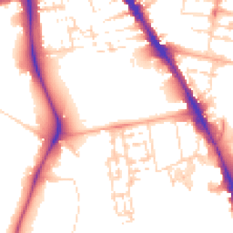Daytime road noise heatmap for CB2 8BP