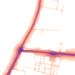 Daytime road noise heatmap for CB2 8ER