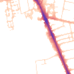 Daytime road noise heatmap for CB2 8PF