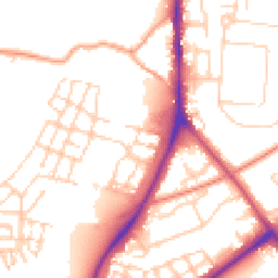 Daytime road noise heatmap for CB2 9AG
