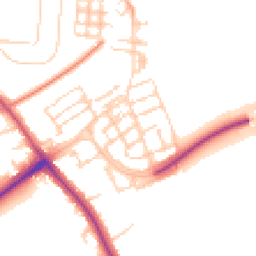 Daytime road noise heatmap for CB2 9BN
