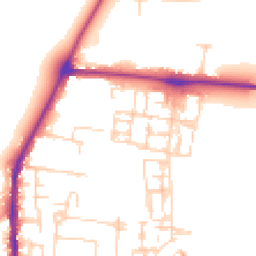 Daytime road noise heatmap for CB2 9BX