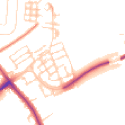 Daytime road noise heatmap for CB2 9DS