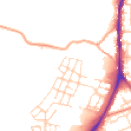 Daytime road noise heatmap for CB2 9DX