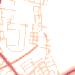 Daytime road noise heatmap for CB2 9ES
