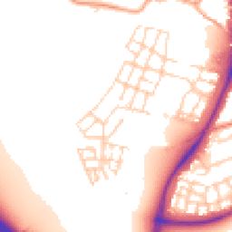Daytime road noise heatmap for CB2 9FW
