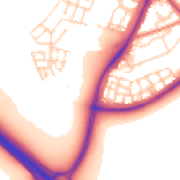 Daytime road noise heatmap for CB2 9GD