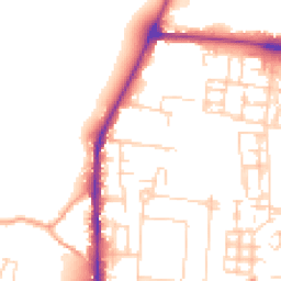 Daytime road noise heatmap for CB2 9HS