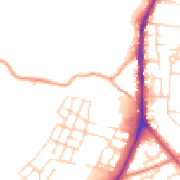 Daytime road noise heatmap for CB2 9LG