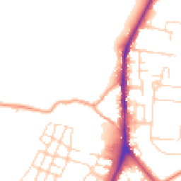 Daytime road noise heatmap for CB2 9LL