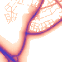 Daytime road noise heatmap for CB2 9PQ