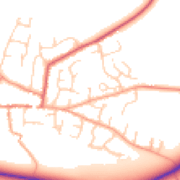 Daytime road noise heatmap for CB21 4AA