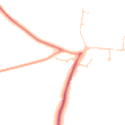 Daytime road noise heatmap for CB21 4AS