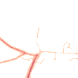 Daytime road noise heatmap for CB21 4EW