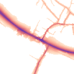 Daytime road noise heatmap for CB21 4HJ