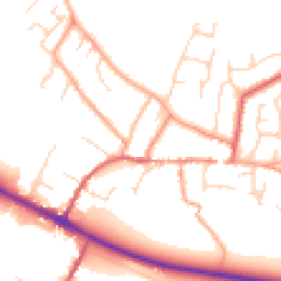 Daytime road noise heatmap for CB21 4JR