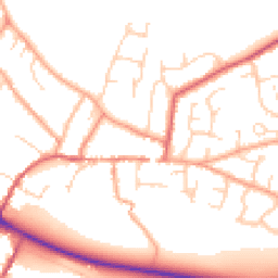 Daytime road noise heatmap for CB21 4LG