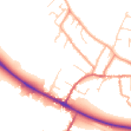 Daytime road noise heatmap for CB21 4LR
