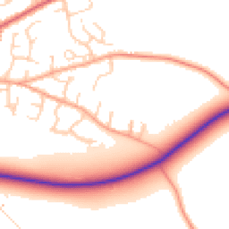 Daytime road noise heatmap for CB21 4LS