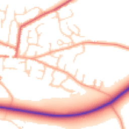 Daytime road noise heatmap for CB21 4NF