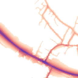 Daytime road noise heatmap for CB21 4NH
